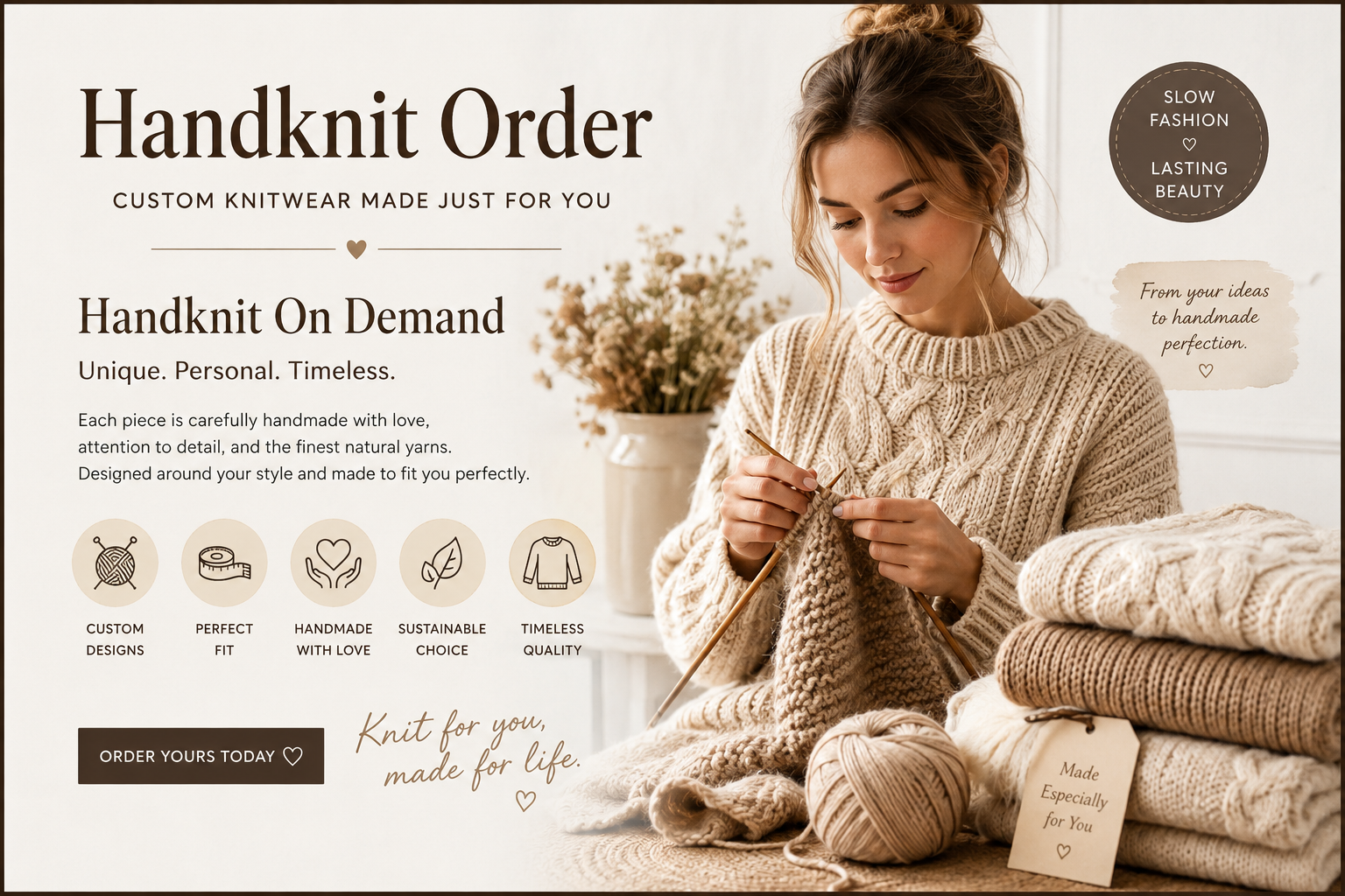 Custom Knitwear and Handknit Orders: A New Fashion Trend
